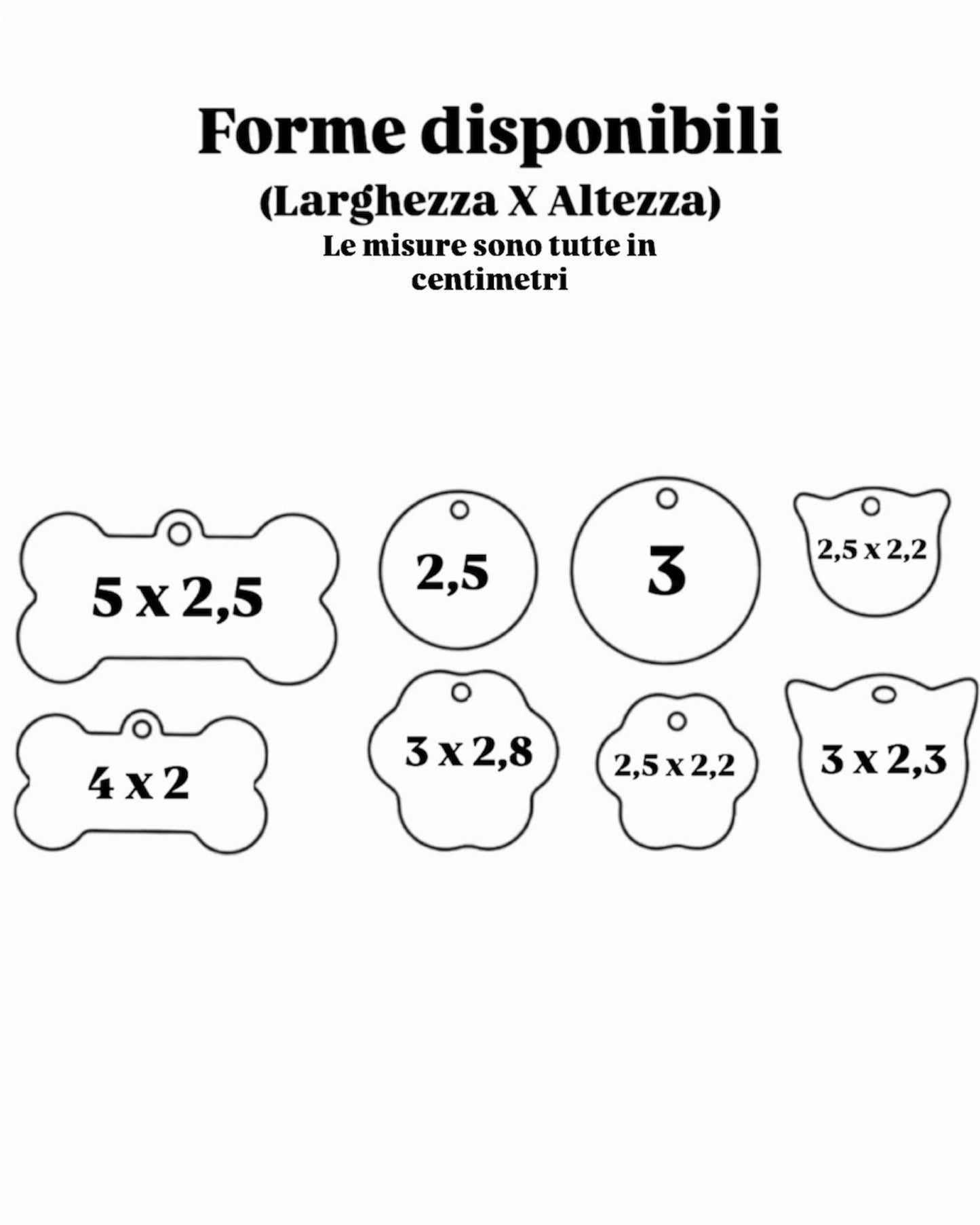Medaglietta personalizzata basic