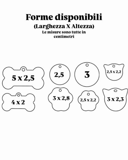 Medaglietta personalizzata basic